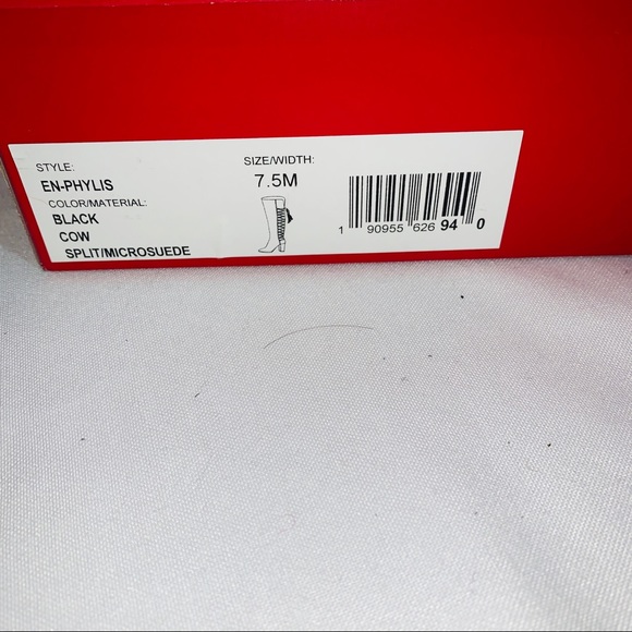 NWT Enzo Angiolini Black Suede Boots - Picture 5 of 7